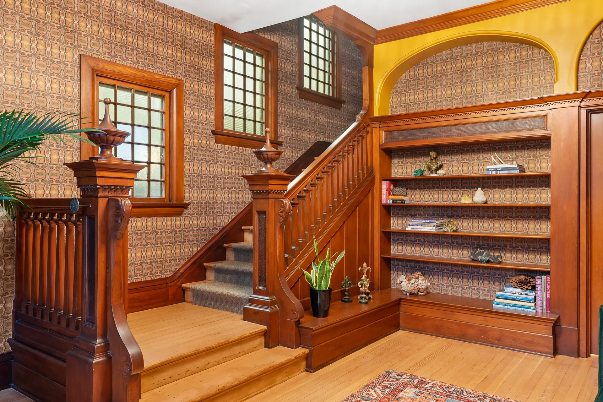 Victorian interior renovation Bankers Hill San Diego — entry hall by Keith Roberti Design
