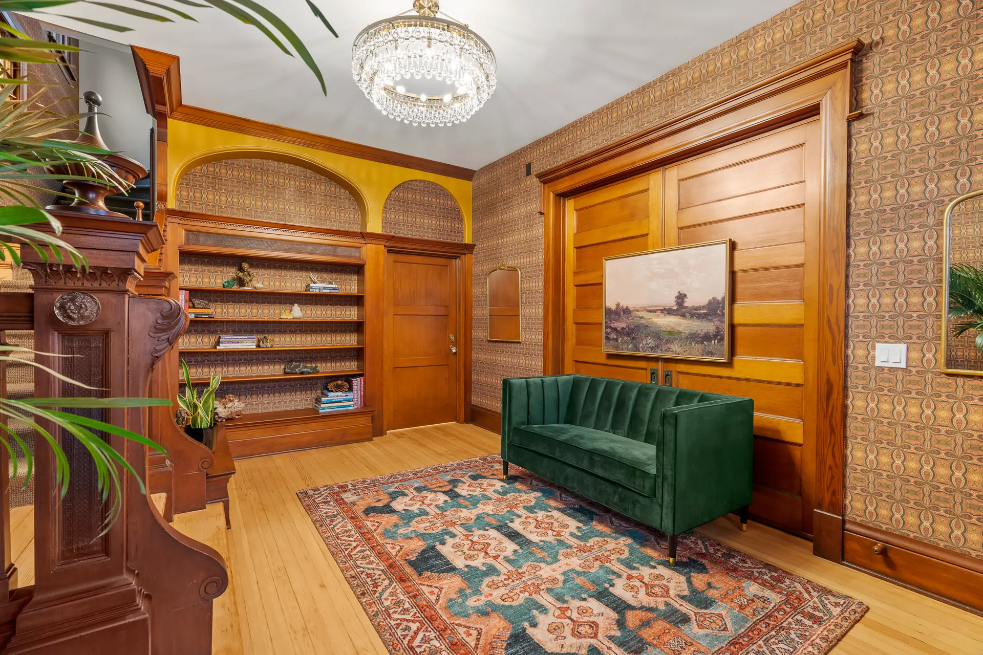Victorian interior renovation Bankers Hill San Diego — living room by Keith Roberti Design
