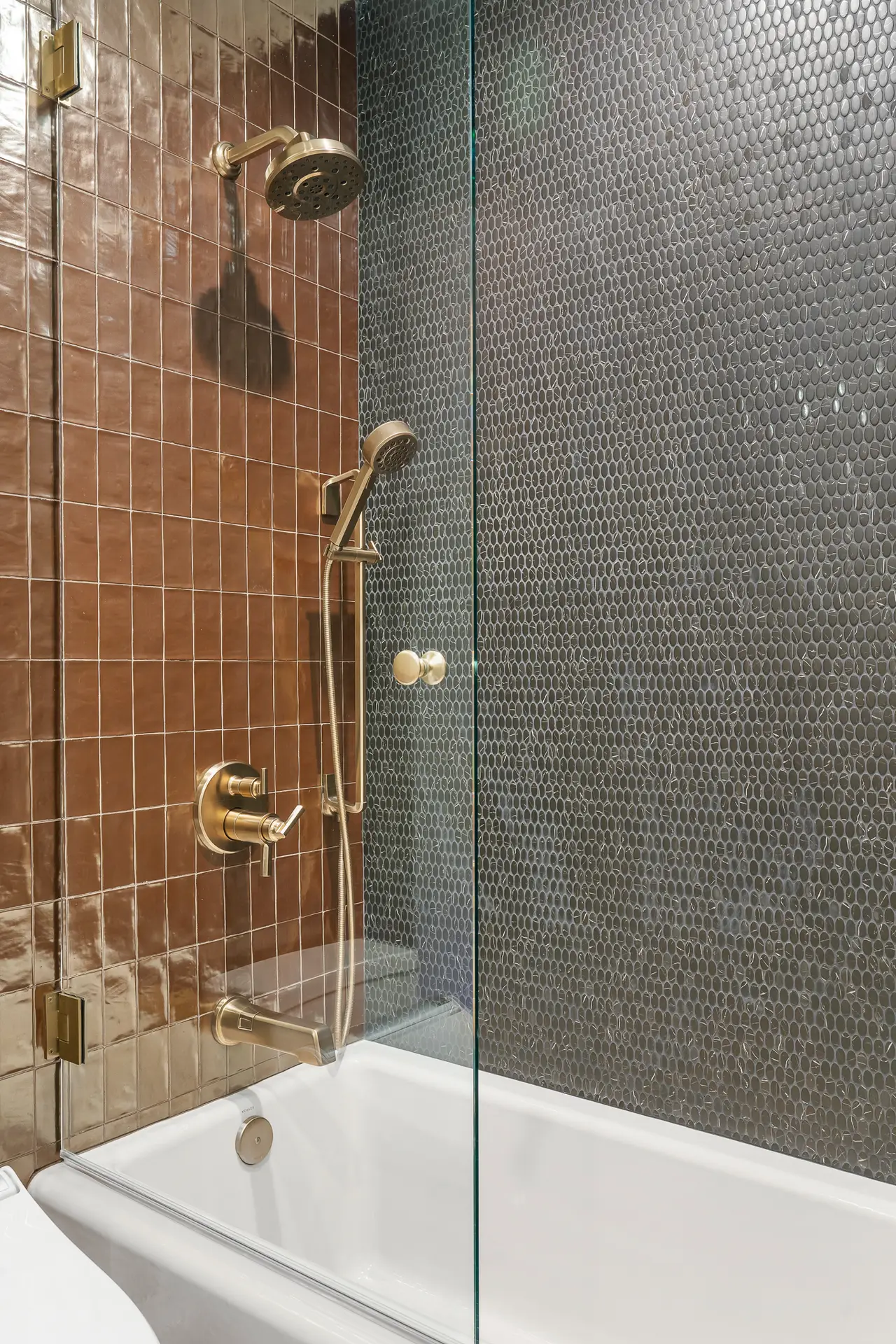 Laurel Street Residence &mdash; bathroom detail &mdash; sustainable home renovation Bankers Hill San Diego by Keith Roberti Design