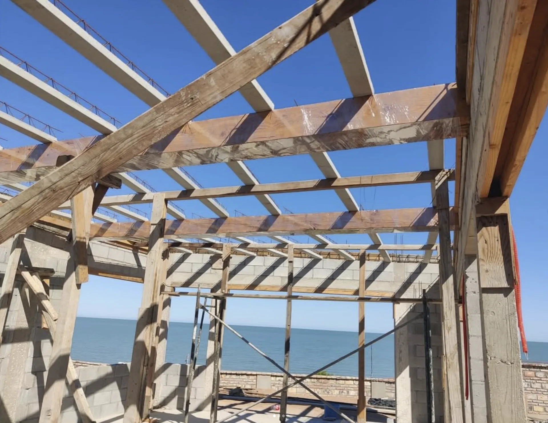 San Felipe Residence under construction — coastal luxury build on the Sea of Cortez, Baja Mexico